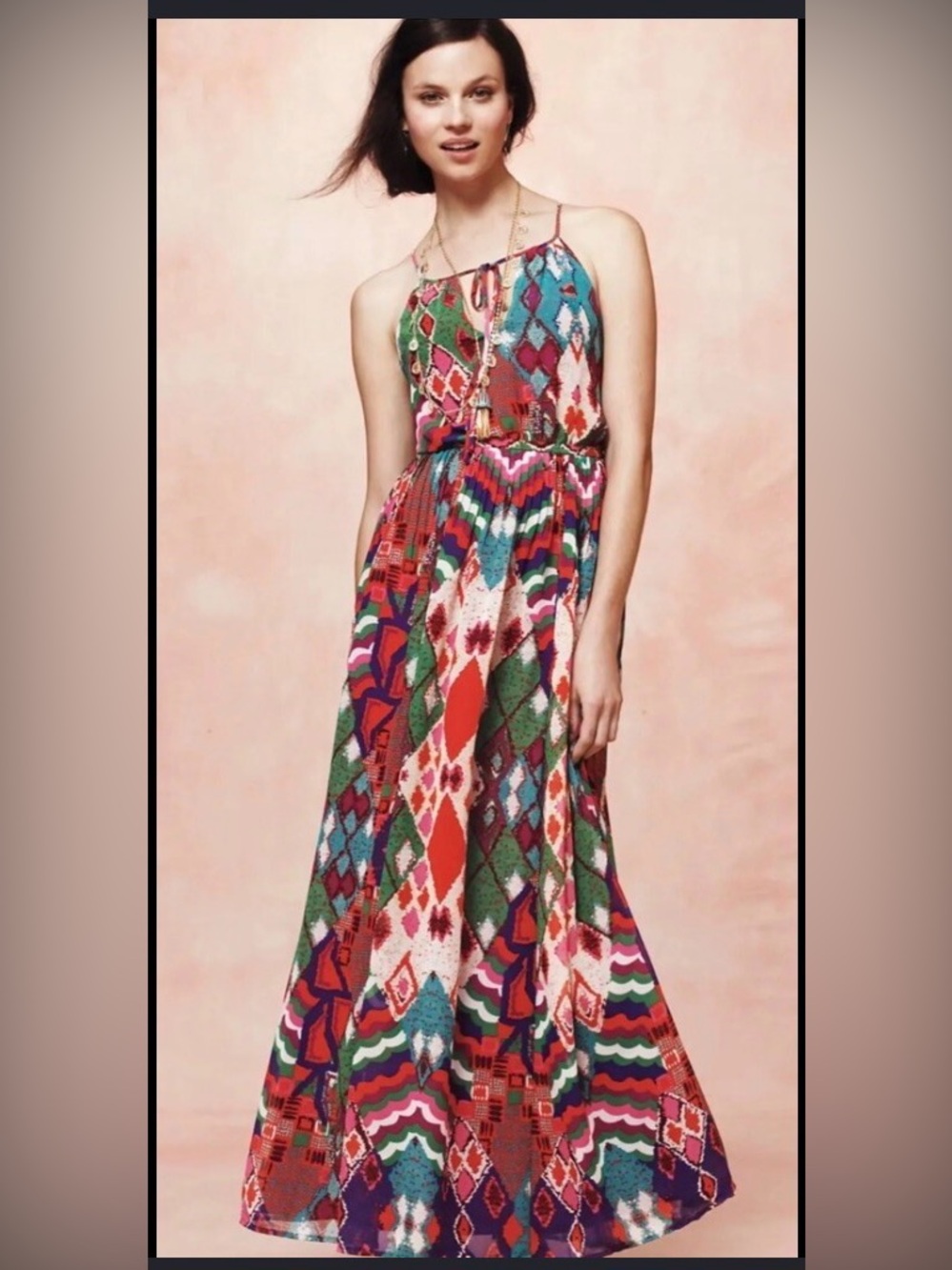 Anthropologie Maeve Tarana Maxi Dress size 2